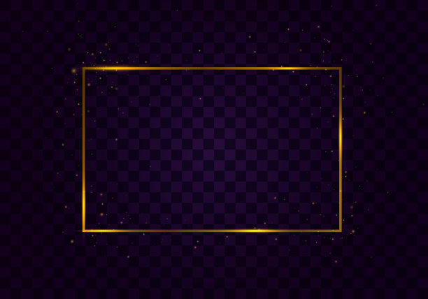 黄金框架光图片下载