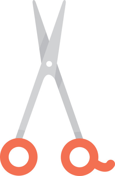 剪发沙龙孤立的图标图片下载