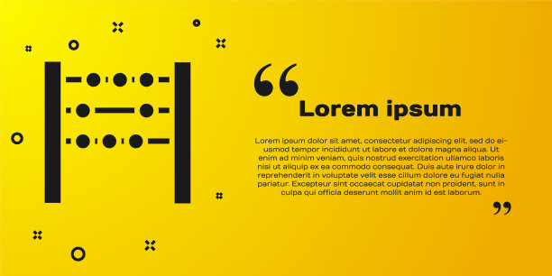 黑色算盘图标孤立在黄色背景。传统的计算框架。教育的迹象。数学的学校。矢量图图片下载