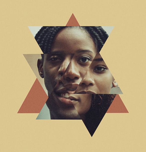 肖像与不同色调的皮肤的合成图片下载