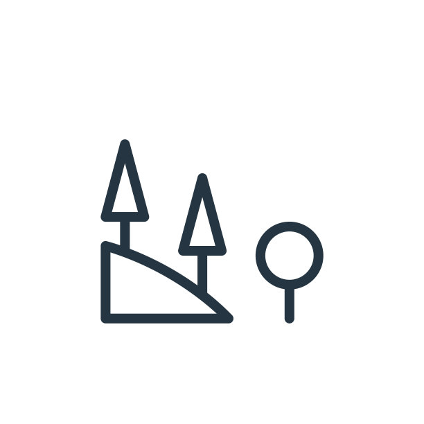 希尔矢量图标。山可编辑的中风。希尔线性符号用于网页和移动应用程序，标志，印刷媒体。细线说明。矢量孤立轮廓绘制。图片下载