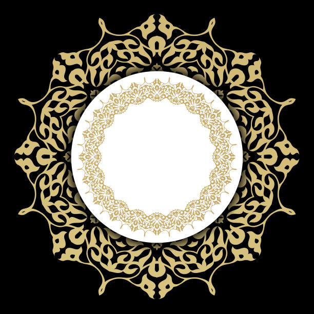 花框架背景在阿拉伯主题图片下载