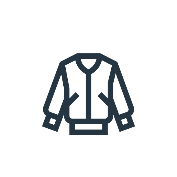 夹克矢量图标。夹克可编辑的中风。用于网页和移动应用程序，标志，印刷媒体的夹克线性符号。细线说明。矢量孤立轮廓绘制。图片下载