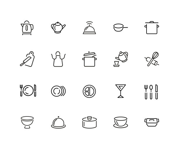 厨房图标设置图片下载