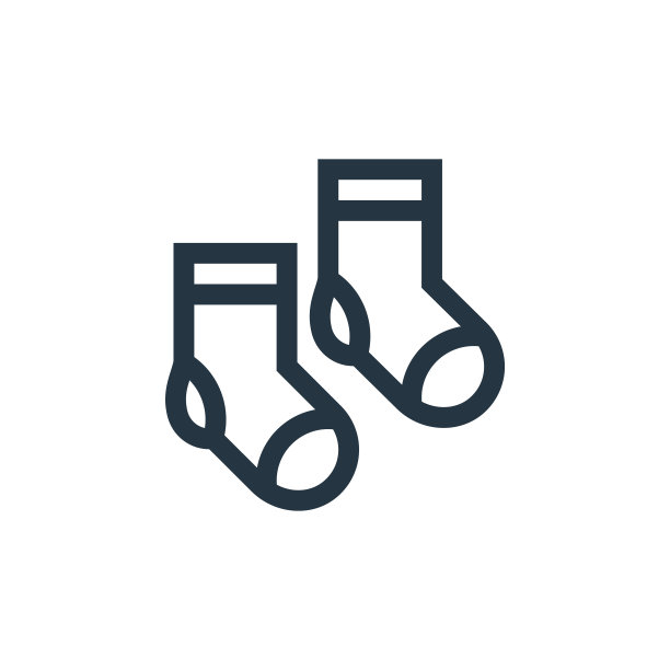 袜子矢量图标。袜子可编辑的中风。袜子线性符号，用于网络和移动应用程序，标志，印刷媒体。细线说明。矢量孤立轮廓绘制。图片下载