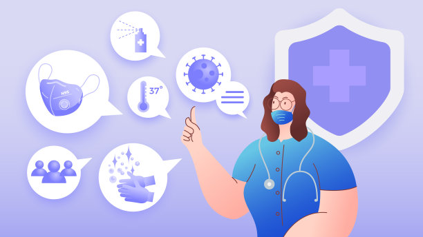 医生建议预防冠状病毒感染的方法。素材图片