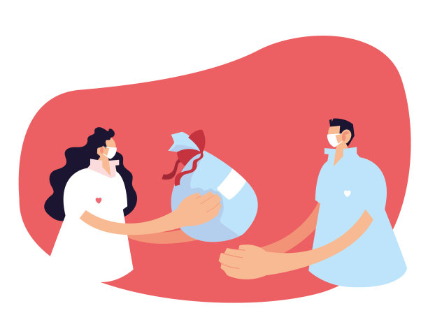 佩戴口罩和医疗用品图片下载