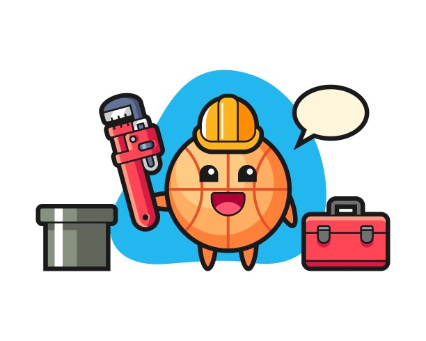 篮球卡通作为一个水管工图片下载