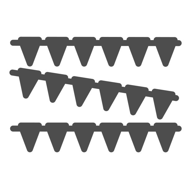 场景装饰固体图标，音乐节概念，风景标志在白色背景，节日装饰图标在移动概念和网页设计的象形风格。矢量图形。图片下载