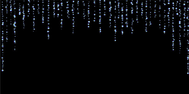 彩虹般闪亮的长方形五彩纸屑图片下载