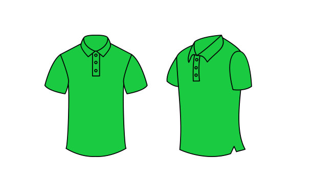Polo衫模板图标插图线条设计图片下载