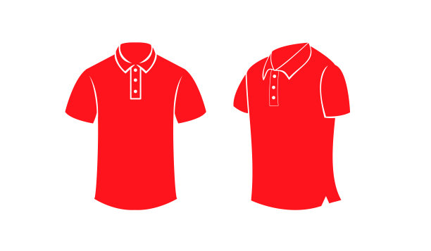 Polo衫模板图标插图线条设计图片下载