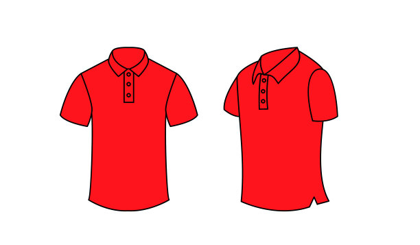 Polo衫模板图标插图线条设计图片下载