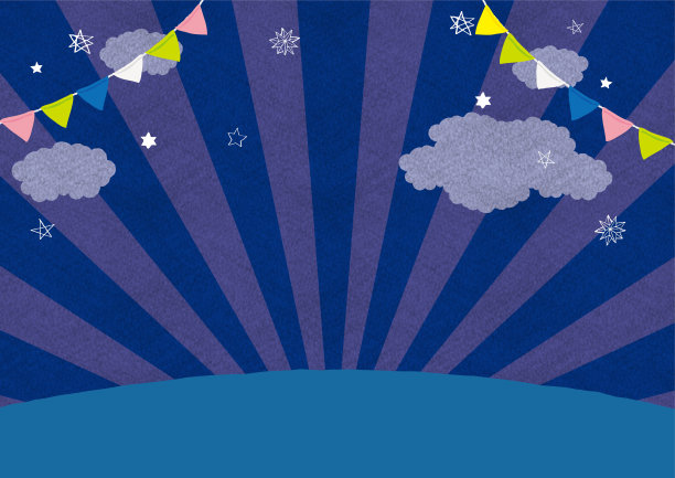 夜广场的插图。夜市。图片下载