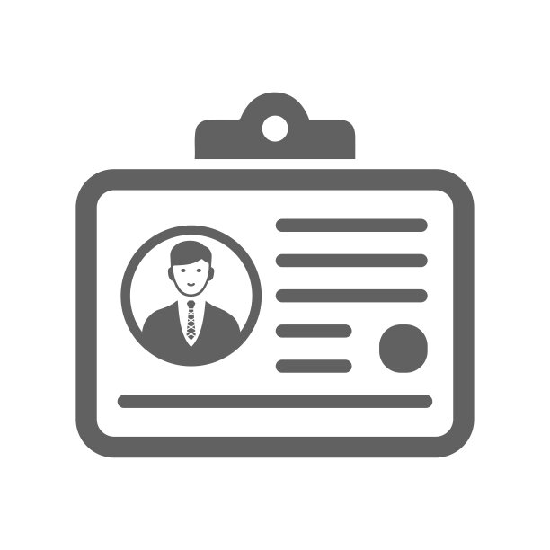 Id，身份证，姓名标签，灰色图标图片下载
