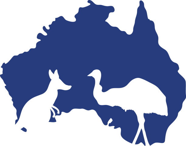 澳大利亚日庆祝剪影动物图片下载