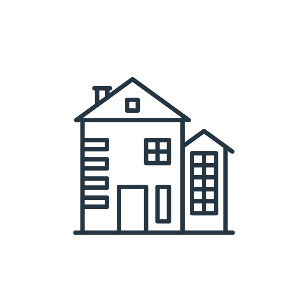 构建矢量图标。建筑可编辑的中风。构建线性符号，用于web和移动应用程序，标志，印刷媒体。细线说明。矢量孤立轮廓绘制。图片下载