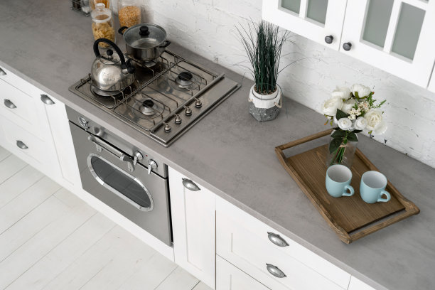 白色现代室内厨房图片下载