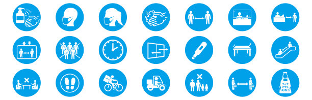 冠状病毒存储预警信息说明载体图片下载