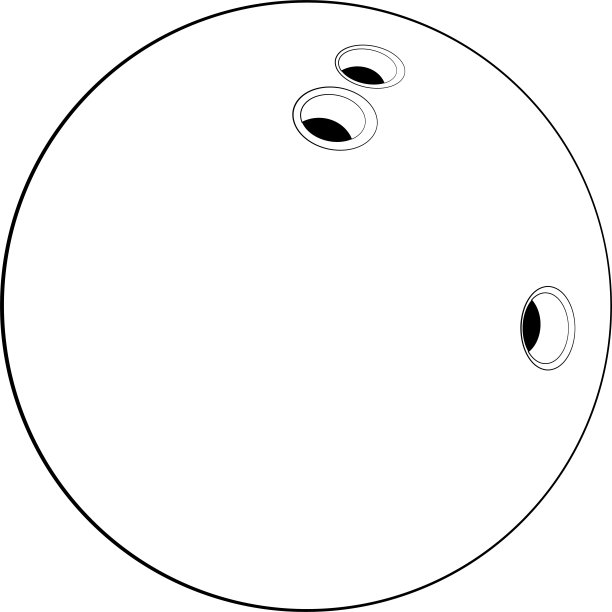 矢量保龄球图标。平面插图的保龄球网页设计，标志，图标，应用程序，用户界面。孤立在白色的。图片下载