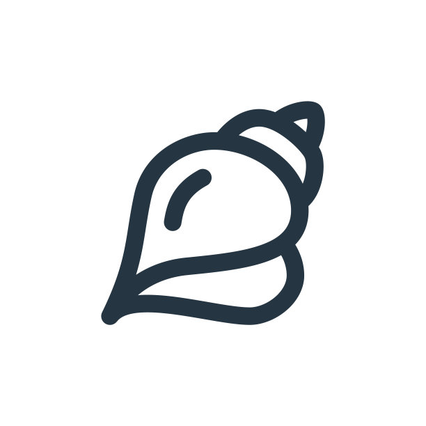 壳牌矢量图标。壳可编辑的中风。外壳线性符号用于web和移动应用程序，标志，印刷媒体。细线说明。矢量孤立轮廓绘制。图片下载