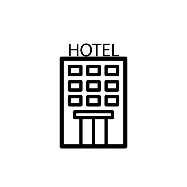 酒店图标设计矢量模板图片下载