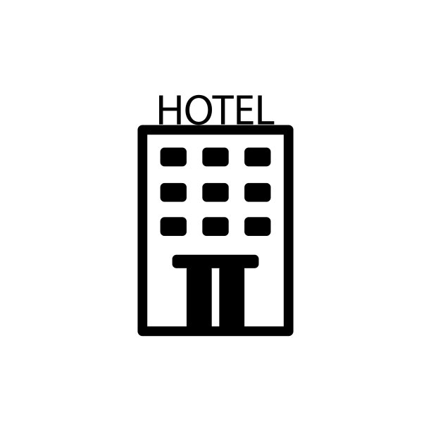 酒店图标设计矢量模板图片下载
