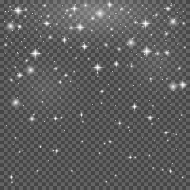 雪花落在透明的背景上。雪云。秋天的雪。雪花覆盖模板。每股收益10图片下载