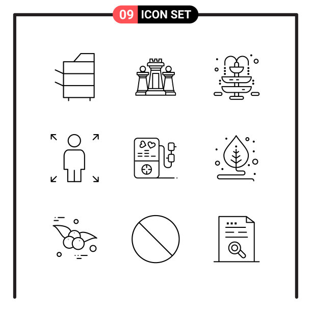 为网页和手机设置9个线条样式图标图片下载