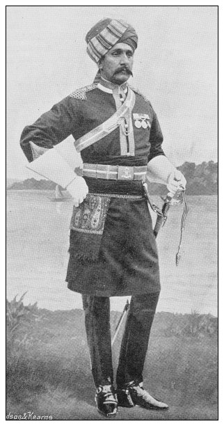 英国海军和陆军的古董照片:Rissaldar，孟加拉骑兵图片下载