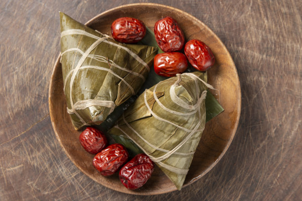 粽子，传统的中国米布丁图片下载