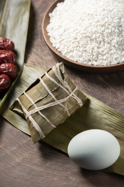 粽子，传统的中国米布丁图片下载