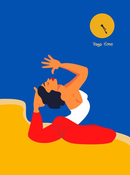 瑜伽姿势由一个女孩表演图片下载