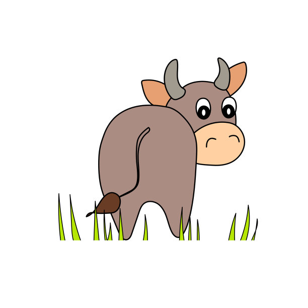 彩色公牛的孩子。向量动物插图。为你的设计模板可爱的字符。卡通可爱的牛。新年和圣诞节的标志是2021年。孤立的图标。图片下载