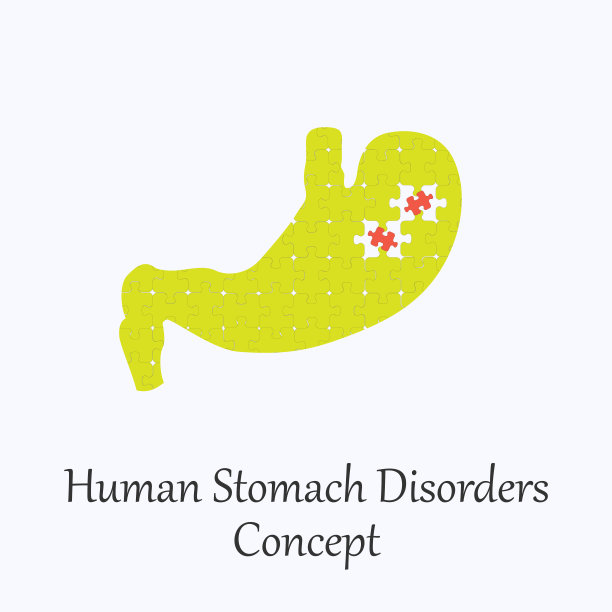 人的胃充满了拼图模式与少数腐败图片下载