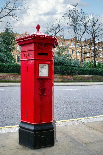 维多利亚六角形红色信箱图片下载