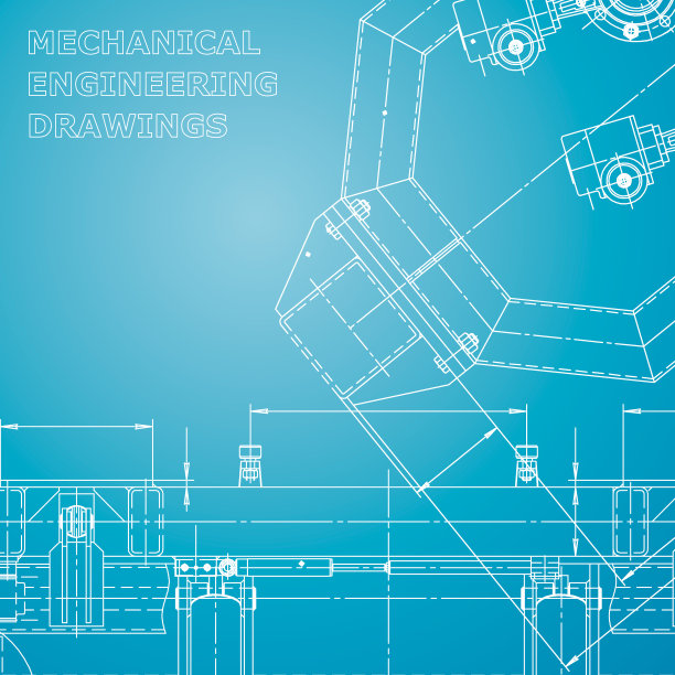 蓝图,素描。工程说明向量。封面，传单，横幅，背景图片下载