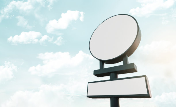 空白的广告牌模型图片下载