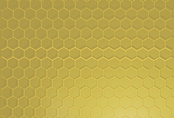 黄金六角巢穴图片下载