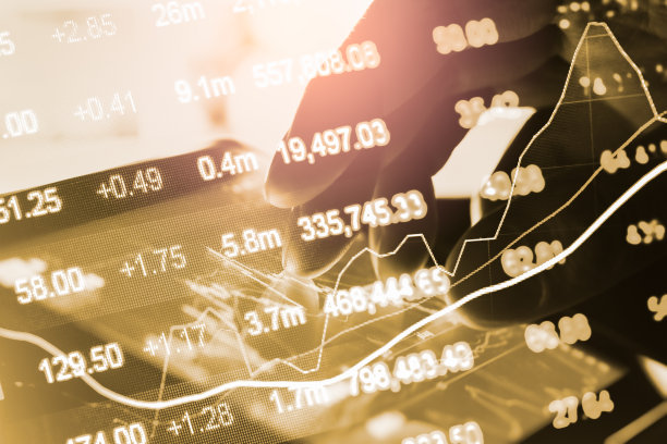 股票市场或外汇交易图形和烛台图表适合金融投资的概念。经济趋势背景的商业理念和所有的艺术作品设计。抽象的金融背景。图片下载