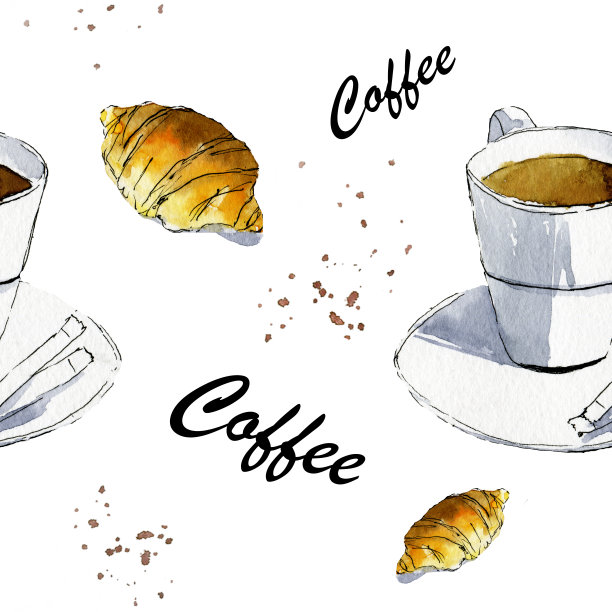 咖啡无缝模式图片下载