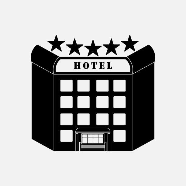 图标酒店，五星级，标签图片下载