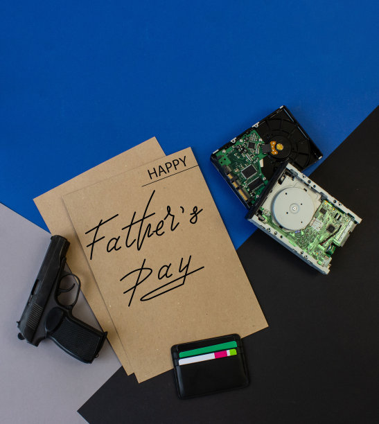 贺卡，网上横幅上写着父亲节的题词——父亲节快乐图片下载