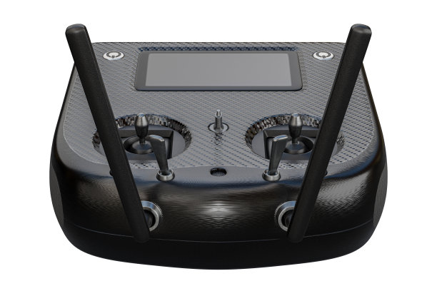 无人机遥控发射器控制的3d渲染，在白色背景上与剪切路径隔离。图片下载