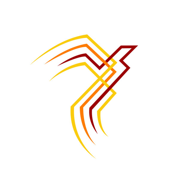 创意火凤凰标志设计图片下载
