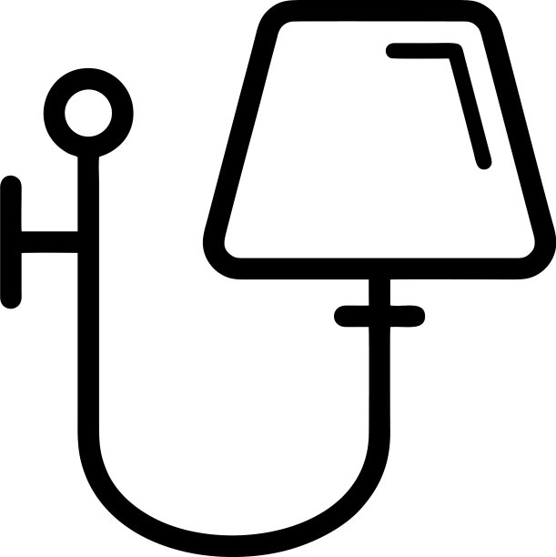 台灯图标设计模板图片下载