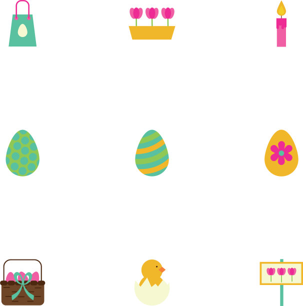 捆绑弹簧设置平面图标图片下载