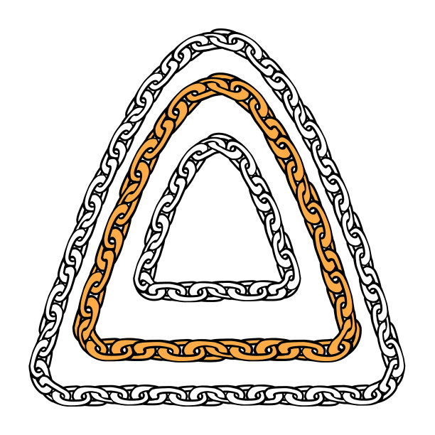 设置等高线链三角形形状图片下载