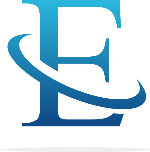 E标志艺术图标设计图片下载