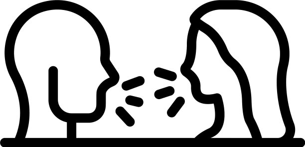 情侣发誓图标轮廓风格图片下载